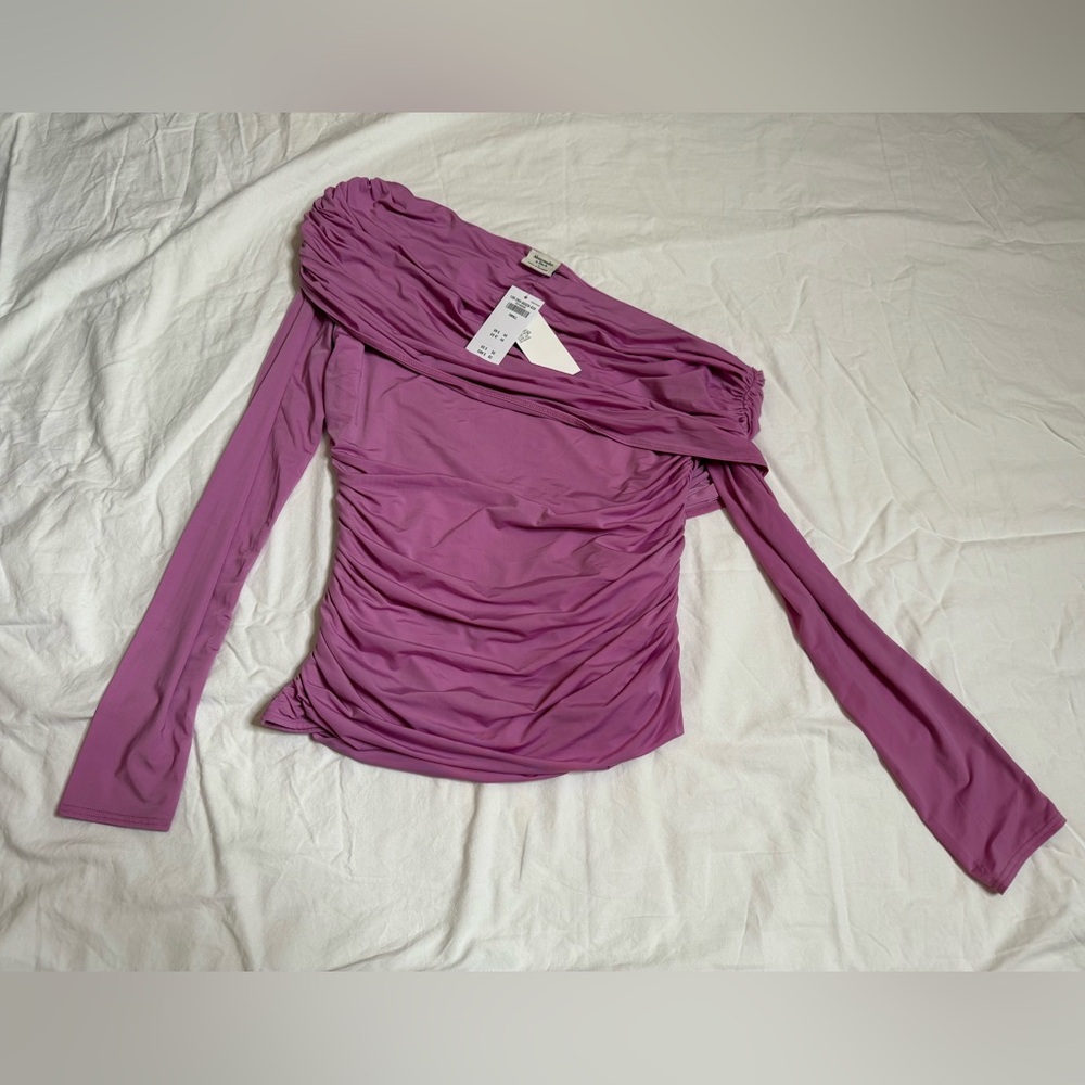 Abercrombie & Fitch A-symmetrical Long-sleeve Top - Women’s Size Small - NWT